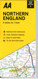 Road Map Britain 07 Northern England 1 : 200 000