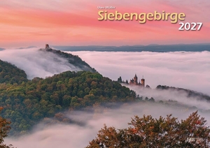 Klaes, Holger (Hrsg.). Siebengebirge 2027 Bildkalender A3 quer, spiralgebunden. klaes regio Fotoverlag, 2026.