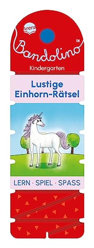 Barnhusen, Friederike. Bandolino. Lustige Einhorn-Rätsel - Lernspiel mit Lösungskontrolle für Kinder ab 4 Jahren. Arena Verlag GmbH, 2023.