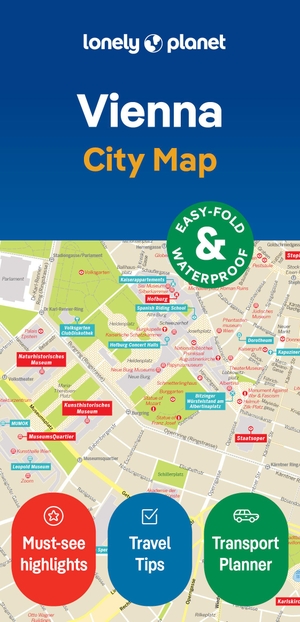 Lonely Planet Vienna City Map. Lonely Planet, 2024.