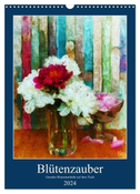 Blütenzauber - Gemalte Blumensträuße auf dem Tisch (Wandkalender 2024 DIN A3 hoch), CALVENDO Monatskalender
