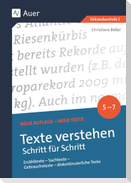 Texte verstehen - Schritt für Schritt Klasse 5-7