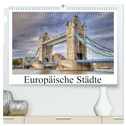 Europäische Städte (hochwertiger Premium Wandkalender 2025 DIN A2 quer), Kunstdruck in Hochglanz
