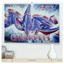 Graffiti - Kunst aus der Dose (hochwertiger Premium Wandkalender 2024 DIN A2 quer), Kunstdruck in Hochglanz