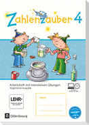 Zahlenzauber  4. Schuljahr - Allgemeine Ausgabe - Arbeitsheft mit interaktiven Übungen auf scook.de