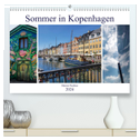 Sommer in Kopenhagen (hochwertiger Premium Wandkalender 2024 DIN A2 quer), Kunstdruck in Hochglanz