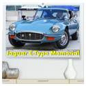 Jaguar E-Type Memorial (hochwertiger Premium Wandkalender 2025 DIN A2 quer), Kunstdruck in Hochglanz