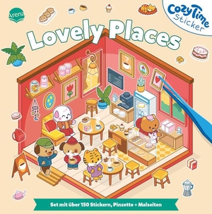 Cozy Time Sticker. Lovely Places - Miniatur-Haus, 3D-Sticker-Szenen, Entspannung für Kinder, Jugendliche und Erwachsene. Arena Verlag GmbH, 2026.