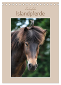 Farbenfrohe Islandpferde (Tischkalender 2024 DIN A5 hoch), CALVENDO Monatskalender