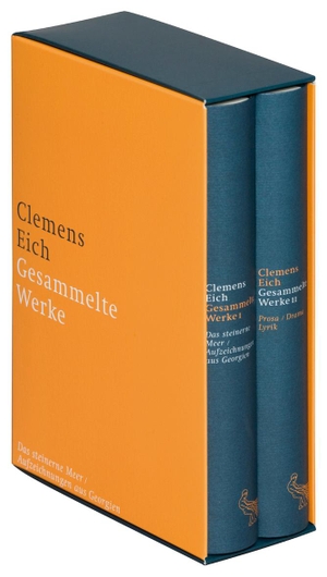 Eich, Clemens. Gesammelte Werke - Bd. 1: Das steinerne Meer / Aufzeichnungen aus Georgien. Bd. 2: Prosa / Drama / Lyrik. FISCHER, S., 2008.