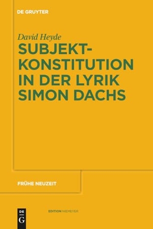 Heyde, David. Subjektkonstitution in der Lyrik Simon Dachs. De Gruyter, 2010.
