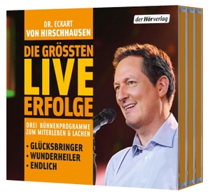 Hirschhausen, Eckart von. Die größten LIVE-Erfolge - Jetzt in einer Box: Endlich! - Wunderheiler - Glücksbringer. Hoerverlag DHV Der, 2021.