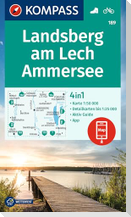 KOMPASS Wanderkarte 189 Landsberg am Lech, Ammersee 1:50.000