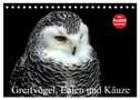 Greifvögel, Eulen und Käuze (Tischkalender 2024 DIN A5 quer), CALVENDO Monatskalender