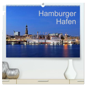 Hamburger Hafen (hochwertiger Premium Wandkalender 2025 DIN A2 quer), Kunstdruck in Hochglanz