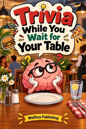 Alina / Wolfeza Publishing. Trivia While You Wait for Your Table - Fun Facts, Brain Teasers, and Bite-Sized Trivia Questions to Make Restaurant Waits, Dinner Dates, and Hungry Moments Fly By. Independently published, 2026.