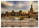 WUNDERVOLLES DRESDEN (Tischkalender 2024 DIN A5 quer), CALVENDO Monatskalender