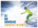 Ski und Snowboard - Leidenschaft im Schnee (Wandkalender 2025 DIN A4 quer), CALVENDO Monatskalender