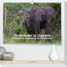 Dickhäuter in Uganda - Flußpferde, Nashörner und Elefanten (Premium, hochwertiger DIN A2 Wandkalender 2023, Kunstdruck in Hochglanz)