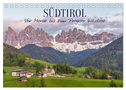 Südtirol - Von Meran bis zum Pragser Wildsee (Tischkalender 2024 DIN A5 quer), CALVENDO Monatskalender