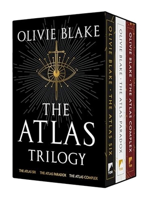 Blake, Olivie. The Atlas Trilogy Boxed Set - The Atlas Six, the Atlas Paradox, the Atlas Complex. Tor Publishing Group, 2025.
