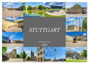 Stuttgart Stadtrundgang (Wandkalender 2025 DIN A2 quer), CALVENDO Monatskalender