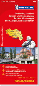 Michelin Slowenien  Kroatien Bosnien und Herzegowina Serbien Montenegro Ehem. Jugosl. Rep Mazedonien 1 : 1 000 000