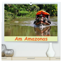 Am Amazonas (hochwertiger Premium Wandkalender 2024 DIN A2 quer), Kunstdruck in Hochglanz