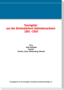 Trauregister aus den Kirchenbüchern Südniedersachsens 1801 -1850