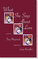 What She Says about Love