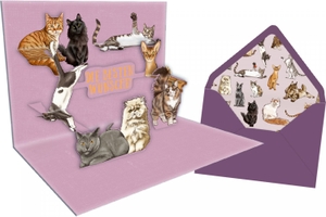 Pop-up-Grußkarte - I love Cats. Coppenrath, 2026.