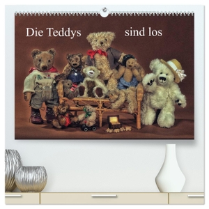 Eckerlin, Claus. Die Teddys sind los (hochwertiger Premium Wandkalender 2024 DIN A2 quer), Kunstdruck in Hochglanz - Für alle kleinen und großen Freunde der Teddy-Bären. Calvendo Verlag, 2023.