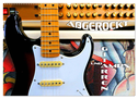 Gitarren und Amps - abgerockt (Wandkalender 2024 DIN A2 quer), CALVENDO Monatskalender