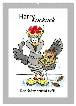 Laue, Ingo. HarryKuckuck - Der Schwarzwald ruft (Wandkalender 2024 DIN A2 hoch), CALVENDO Monatskalender - Der freche Kuckuck aus der Schwarzwalduhr. Calvendo, 2023.
