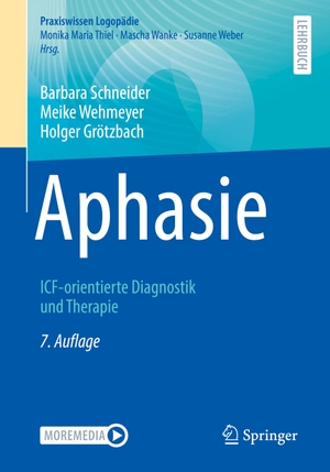 Schneider, Barbara / Grötzbach, Holger et al. Aphasie - ICF-orientierte Diagnostik und Therapie. Springer Berlin Heidelberg, 2021.
