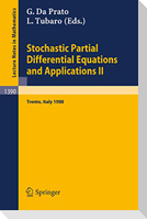 Stochastic Partial Differential Equations and Applications II