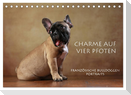 Charme auf vier Pfoten - Französische Bulldoggen Portraits (Tischkalender 2024 DIN A5 quer), CALVENDO Monatskalender