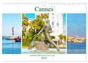 Cannes - idyllische Stadt an der Côte d¿Azur (Wandkalender 2025 DIN A4 quer), CALVENDO Monatskalender