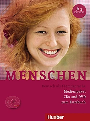 Evans, Sandra / Pude, Angela et al. Menschen A1. 3 Audio-CDs und 1 DVD zum Kursbuch - 3 Audio-CDs und 1 DVD zum Kursbuch.Deutsch als Fremdsprache / Medienpaket. Hueber Verlag GmbH, 2012.