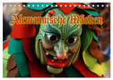 Alemannische Masken (Tischkalender 2025 DIN A5 quer), CALVENDO Monatskalender