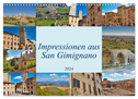 Impressionen aus San Gimignano (Wandkalender 2024 DIN A3 quer), CALVENDO Monatskalender