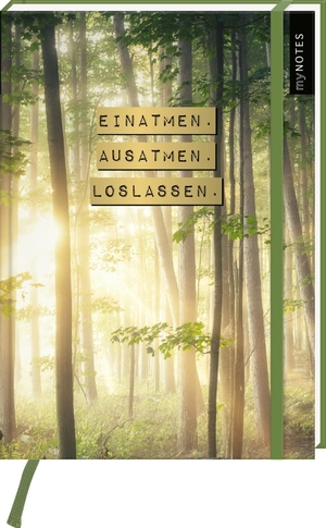 myNOTES Notizbuch A5: Einatmen. Ausatmen. Loslassen. - Notebook medium, gepunktet, paginiert. Ars Edition GmbH, 2022.