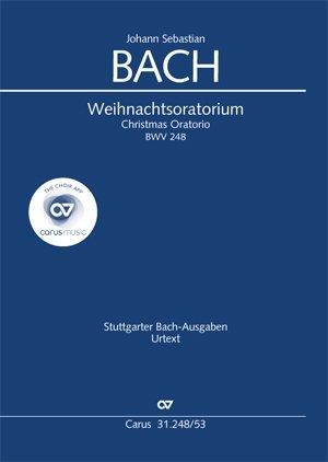 Bach, Johann Sebastian. J. S. Bach: Weihnachtsoratorium, Teile I-VI. Carus-Verlag Stuttgart, 2005.