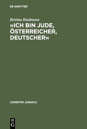 Riedmann, Bettina. »Ich bin Jude, Österreicher, Deutscher« - Judentum in Arthur Schnitzlers Tagebüchern und Briefen. De Gruyter, 2002.