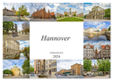 Hannover Stadtansichten (Wandkalender 2024 DIN A4 quer), CALVENDO Monatskalender