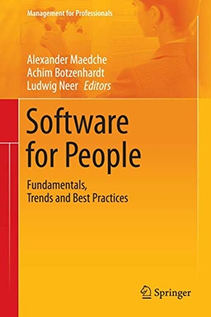 Maedche, Alexander / Ludwig Neer et al (Hrsg.). Software for People - Fundamentals, Trends and Best Practices. Springer Berlin Heidelberg, 2012.