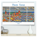 Thorn Torun - Die gotische Altstadt (hochwertiger Premium Wandkalender 2024 DIN A2 quer), Kunstdruck in Hochglanz