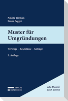 Muster für Umgründungen