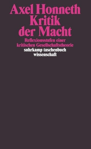 Honneth, Axel. Kritik der Macht - Reflexionsstufen einer kritischen Gesellschaftstheorie. Suhrkamp Verlag, 2009.
