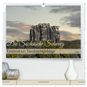 Die Sächsische Schweiz / Faszination Sandsteingebirge (hochwertiger Premium Wandkalender 2024 DIN A2 quer), Kunstdruck in Hochglanz